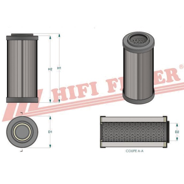 Filtre Hydraulique SH 75160 Hifi Filter référence fournisseur HIFSH75160